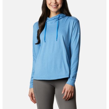 Columbia PFG Slack Water Knit, Sudaderas Con Capucha Azur Azules Para Mujer | 947836-KBP